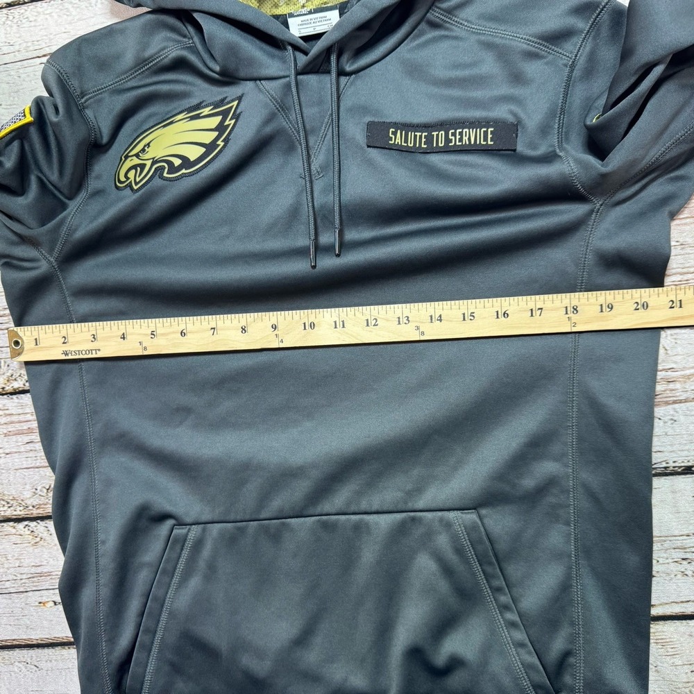 Nike Philadelphia Eagles Hoodie Mens Small Salute To Service NFL ThermaFit - Picture 5 of 7